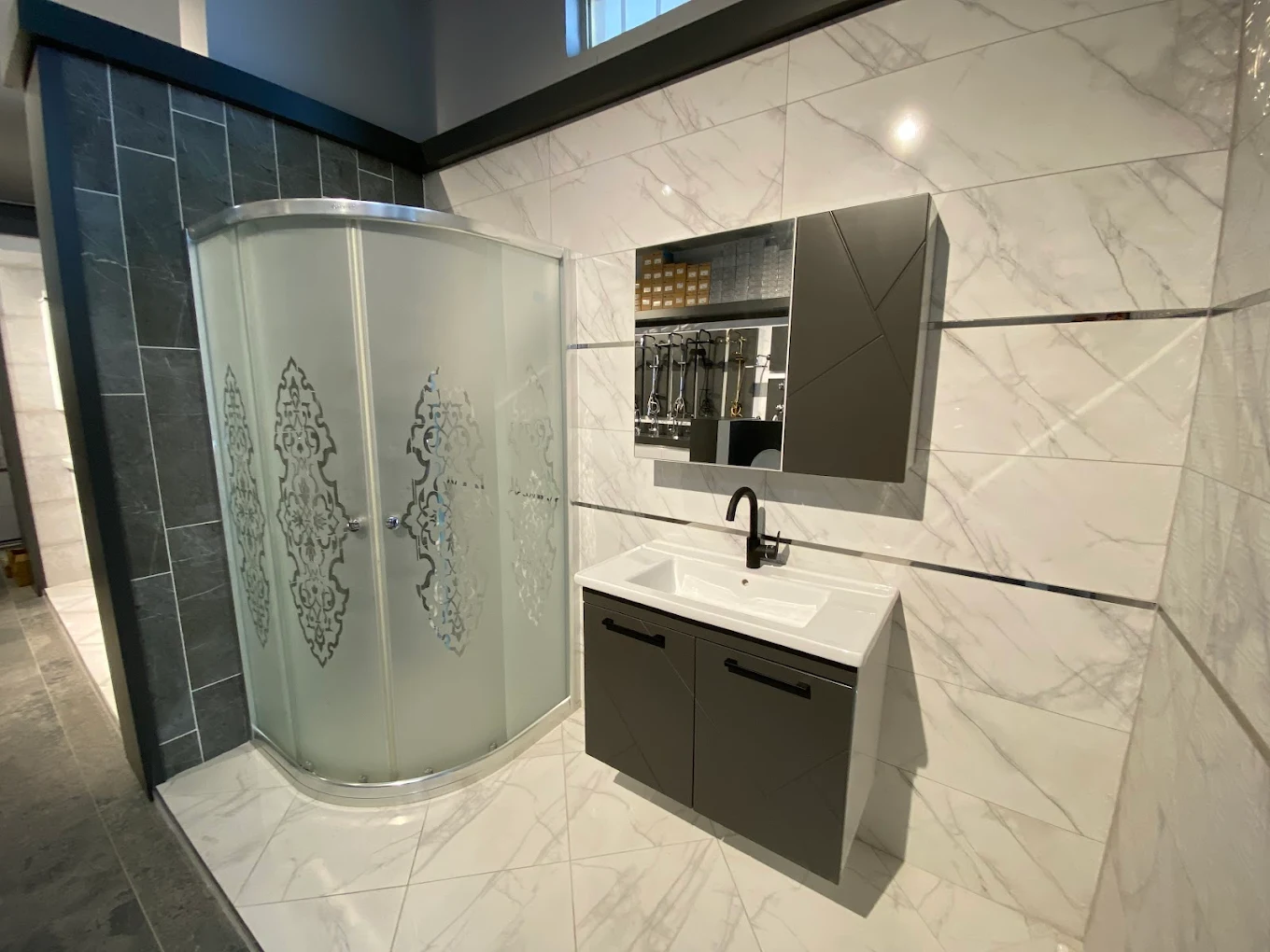 Modern banyo lavabo seti